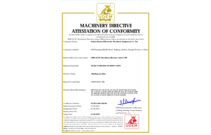 喜報 | 恭賀我司繞線機順利通過歐盟CE認證，進軍國際市場